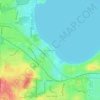Mapa topográfico Mendota Beach, altitud, relieve