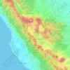 Mapa topográfico Air Hangat Barat, altitud, relieve