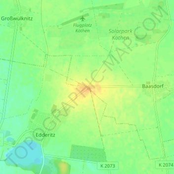 Mapa topográfico Pilsenhöhe, altitud, relieve