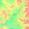 Mapa topográfico Huajuapan, altitud, relieve