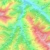 Mapa topográfico Pariyan, altitud, relieve