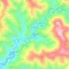 Mapa topográfico Cavaleiros de Baixo, altitud, relieve