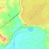 Mapa topográfico Poechos, altitud, relieve