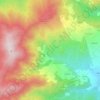 Mapa topográfico Tramoscano, altitud, relieve