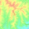 Mapa topográfico Las Llanadas, altitud, relieve