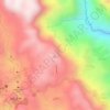 Mapa topográfico Kiltepan Peak, altitud, relieve