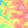 Mapa topográfico Mount Hawke, altitud, relieve