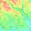 Mapa topográfico La Mata, altitud, relieve