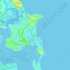 Mapa topográfico Winthrop Beach, altitud, relieve
