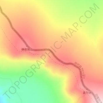 Mapa topográfico 塞塞拉, altitud, relieve