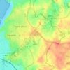 Mapa topográfico La Fontaine aux Pèlerins, altitud, relieve