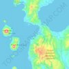 Mapa topográfico Pulau Sibu, altitud, relieve