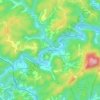 Mapa topográfico Freeman, altitud, relieve