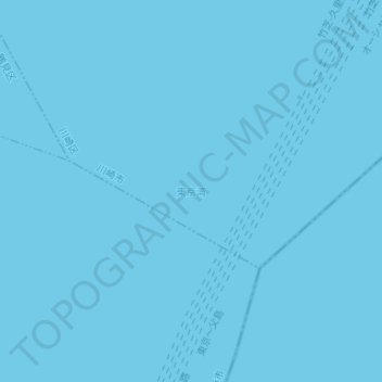 Mapa topográfico 東京湾, altitud, relieve