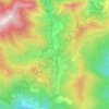 Mapa topográfico Nava, altitud, relieve