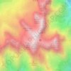 Mapa topográfico Cimon del Froppa, altitud, relieve