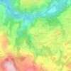 Mapa topográfico La Croix, altitud, relieve