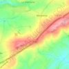 Mapa topográfico La Coudraye, altitud, relieve