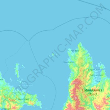 Mapa topográfico Palumbanes Islands, altitud, relieve