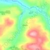 Mapa topográfico Brosna, altitud, relieve