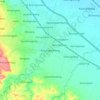 Mapa topográfico Karangwareng, altitud, relieve