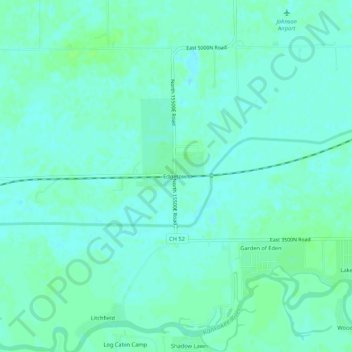 Mapa topográfico Edgetown, altitud, relieve