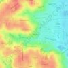 Mapa topográfico Eau Claire Estates, altitud, relieve