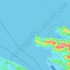 Mapa topográfico Piran / Pirano, altitud, relieve