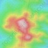 Mapa topográfico Azan Rara, altitud, relieve