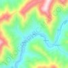 Mapa topográfico Gano, altitud, relieve