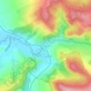 Mapa topográfico Mihai Viteazu, altitud, relieve