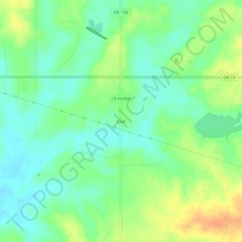 Mapa topográfico Civit, altitud, relieve