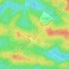 Mapa topográfico Forêt des Andaines, altitud, relieve