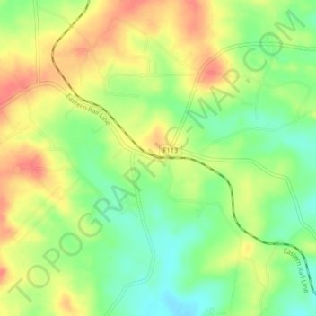 Mapa topográfico Agbani, altitud, relieve