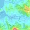 Mapa topográfico A Golada, altitud, relieve