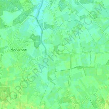 Mapa topográfico Heuvel, altitud, relieve
