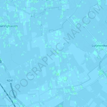 Mapa topográfico Moerbeek, altitud, relieve