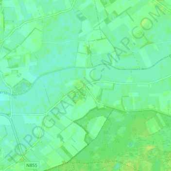 Mapa topográfico Lheebroek, altitud, relieve