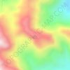 Mapa topográfico Buntu Kajubulan, altitud, relieve