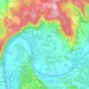 Mapa topográfico La Bondomie, altitud, relieve
