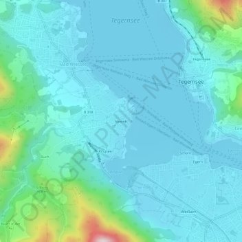 Mapa topográfico Abwinkl, altitud, relieve