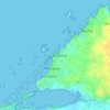 Mapa topográfico Pors Ar Stréat, altitud, relieve
