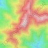 Mapa topográfico Otay Mountain, altitud, relieve