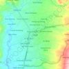 Mapa topográfico Curup, altitud, relieve