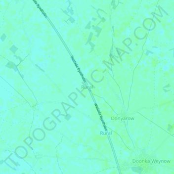 Mapa topográfico Rural, altitud, relieve