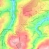 Mapa topográfico Barkisland, altitud, relieve
