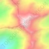 Mapa topográfico Nevado Chimbolla, altitud, relieve