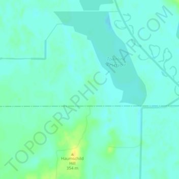 Mapa topográfico George W Mead State Wildlife Management Area, altitud, relieve