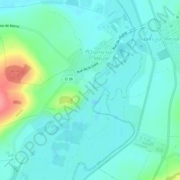 Mapa topográfico Le vieux, altitud, relieve