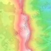 Mapa topográfico Roche Rousse, altitud, relieve